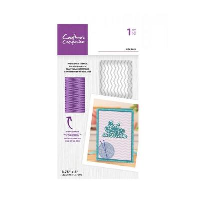 Crafter's Companion Stencil - Rick Rack Patterned